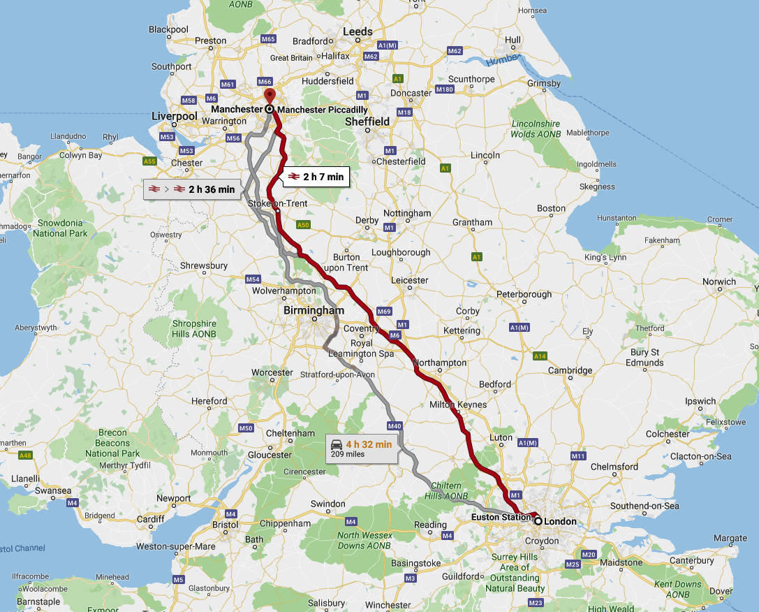 Car Share London To Manchester With LiftGrabber